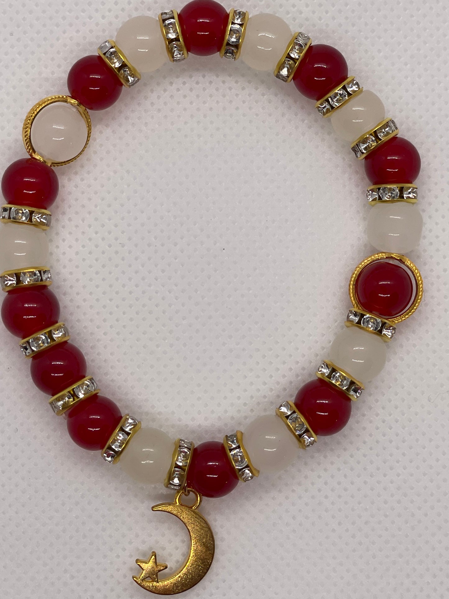red agate selenite with pendant