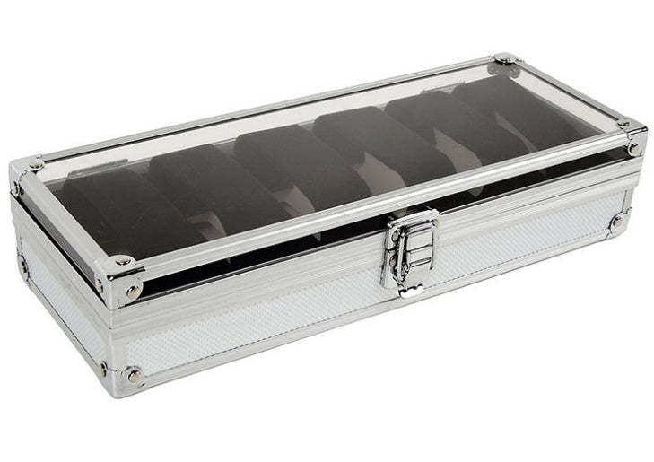 Premium Aluminum Case for 6 Watches