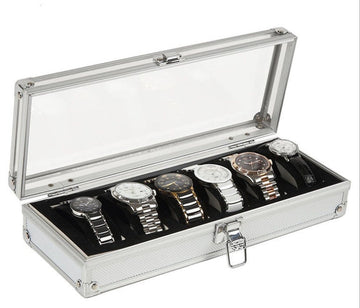 Premium Aluminum Case for 6 Watches
