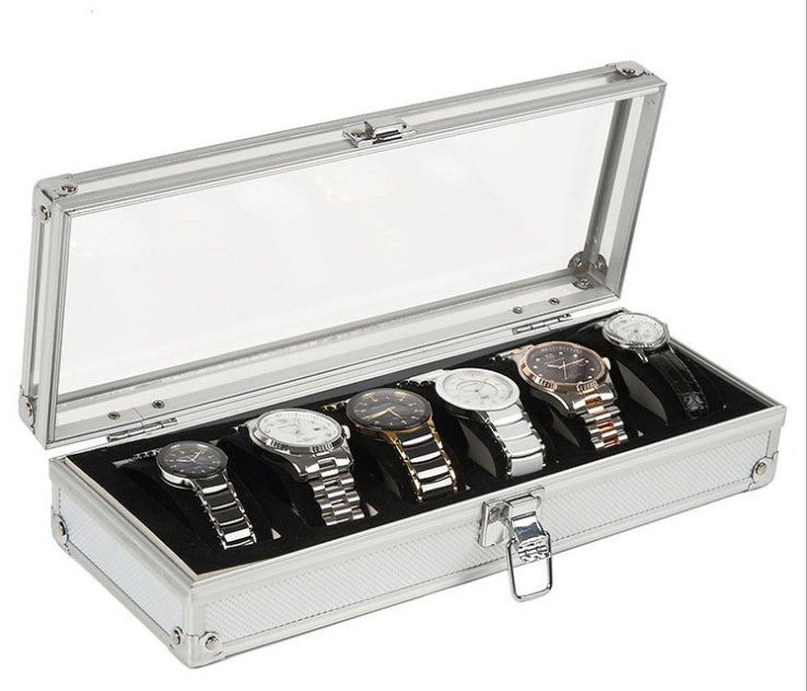 Premium Aluminum Case for 6 Watches