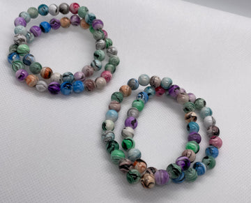 Acrylic round bracelet