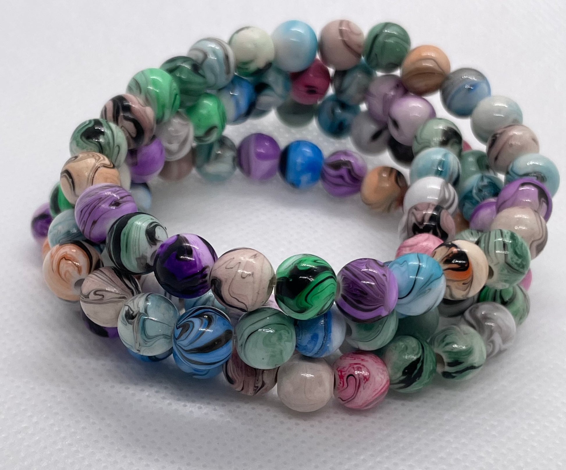 Trendy Acrylic Round Bracelet